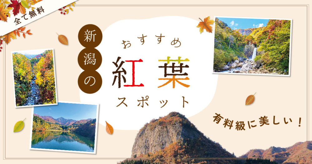 新潟の無料の紅葉スポットおすすめアイキャッチ